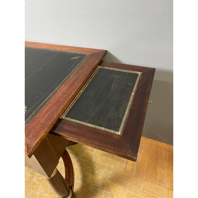 Traditional Empire Style Flat Center Desk, 1950s For Sale - Image 3 of 13