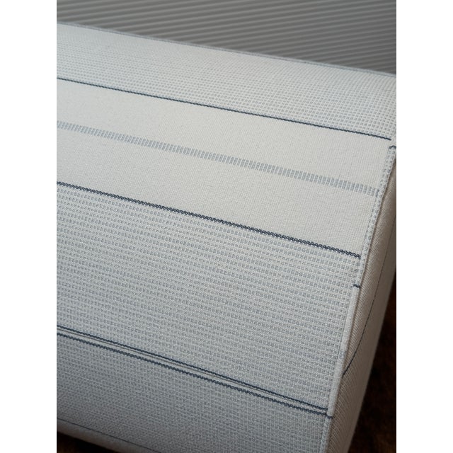 2020s Lee Industries Sunbrella Drum Ottoman For Sale - Image 5 of 12