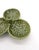 1970s Olfaire Portugal Green Cabbage Leaf 3-Section Condiment Relish Dish — Portuguese Majolica For Sale - Image 4 of 5