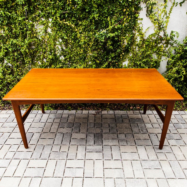 1960s Danish Mid Century Modern Teak Dining Table by Knud Andersen For Sale - Image 12 of 12