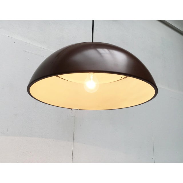 Metal Vintage Danish Frederiksdal Pendant by Poul Lund-Jensen Holmegaard For Sale - Image 7 of 18