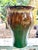 1940s Robinson Ransbottom (Rrp Co.) Majolica Art Pottery Vase | Embossed Floral Relief | Brown & Emerald Green Drip Glaze For Sale - Image 9 of 10