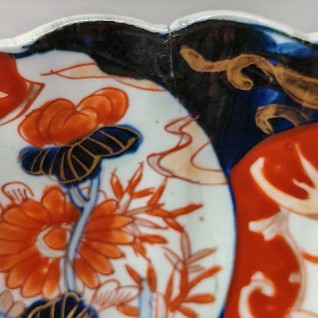 Antique Japanese Imari Bowl, 1890s For Sale - Image 3 of 16