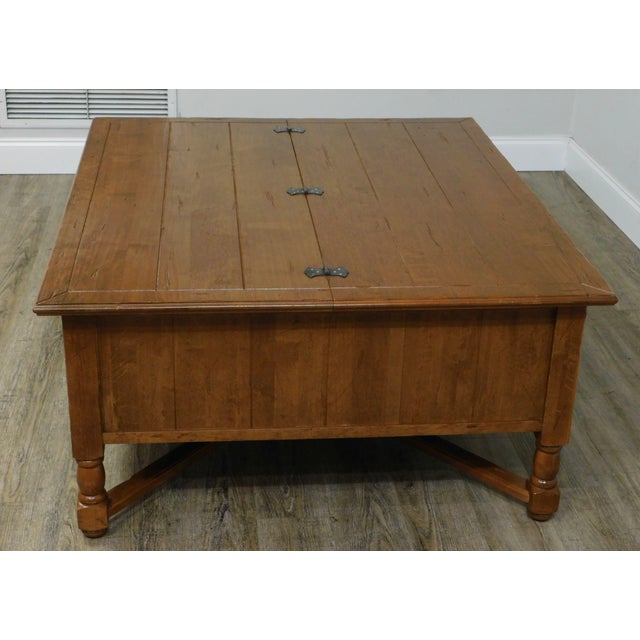French Country Style Large Storage Coffee Table with Drawers Chairish