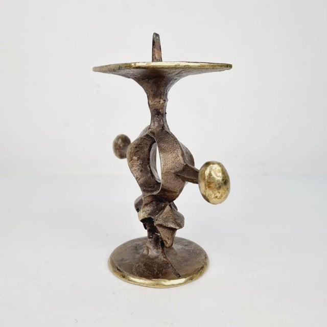 Vintage Brutalist Styled Candleholder, 1970s For Sale - Image 9 of 13