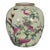 Vintage Chinese Celadon Famille Rose "Peaches & Bats" Jar With Marchant London Label For Sale
