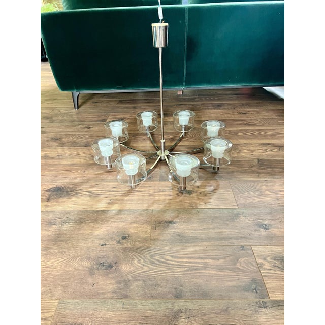 Sputnik Chandelier attributed to Kaiser Idell, 1970s For Sale - Image 9 of 11