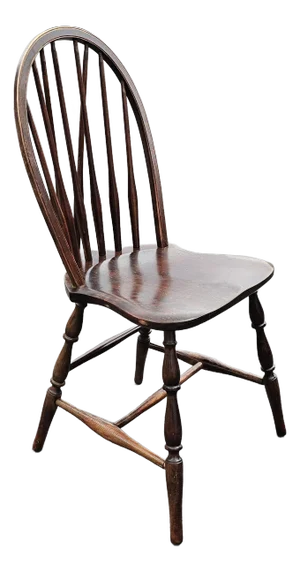 Early 20th Century S. Bent & Bros Oak Brace Back Windsor Chair