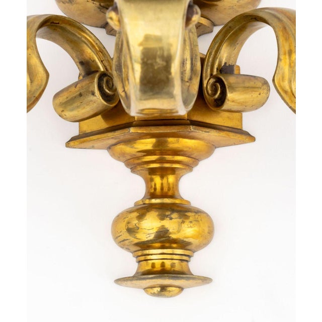 French Empire Style Bronze Three-Light Wall Sconce For Sale - Image 4 of 9