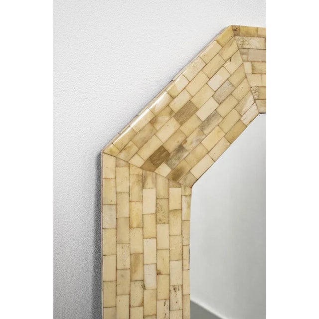 Vintage Mirror in Mosaïc Frame For Sale - Image 4 of 9