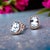 Natural Aquamarine Diamond Stud Earrings 14k WG 5.46 TCW Certified For Sale In New York - Image 6 of 15