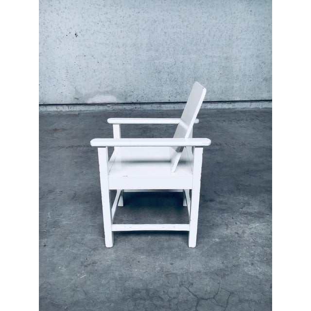 Wood Set of Art Deco Handmade Childrens Armchair Set, Belgium, 1920s For Sale - Image 7 of 18