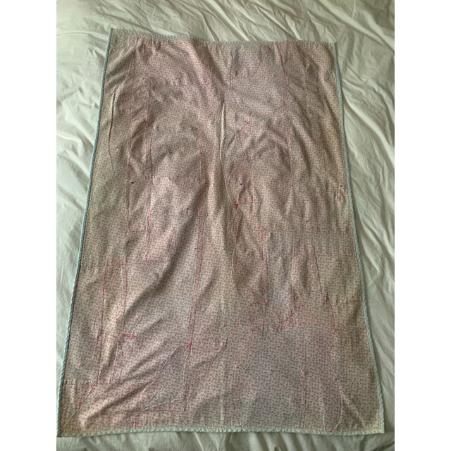 A charming mid-century–style crazy quilt, sized perfectly for a child’s bed, reading nook, or nursery wall hanging. Made...