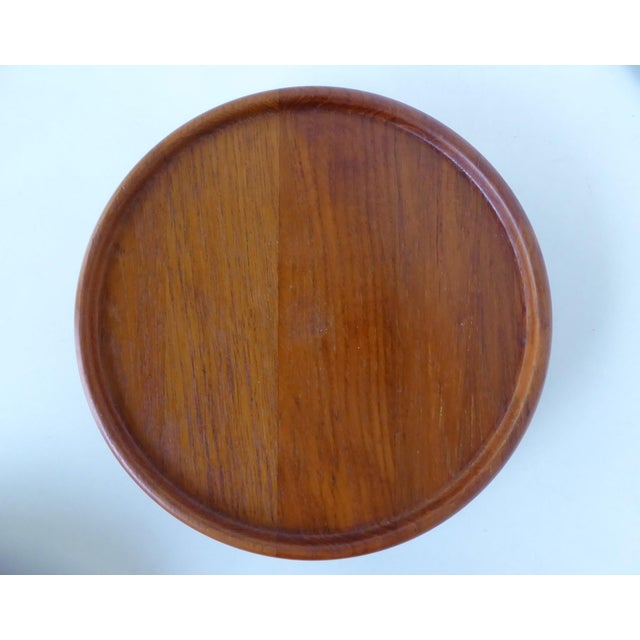 Wood 1960s Scandinavian Modern Digsmed Teak Rotating Lazy Susans, Denmark- Set of 3 For Sale - Image 7 of 11