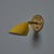 Mid-Century Modern 1960s Gino Sarfatti Model #26b Yellow and Brass Wall Lamp for Arteluce For Sale - Image 3 of 11