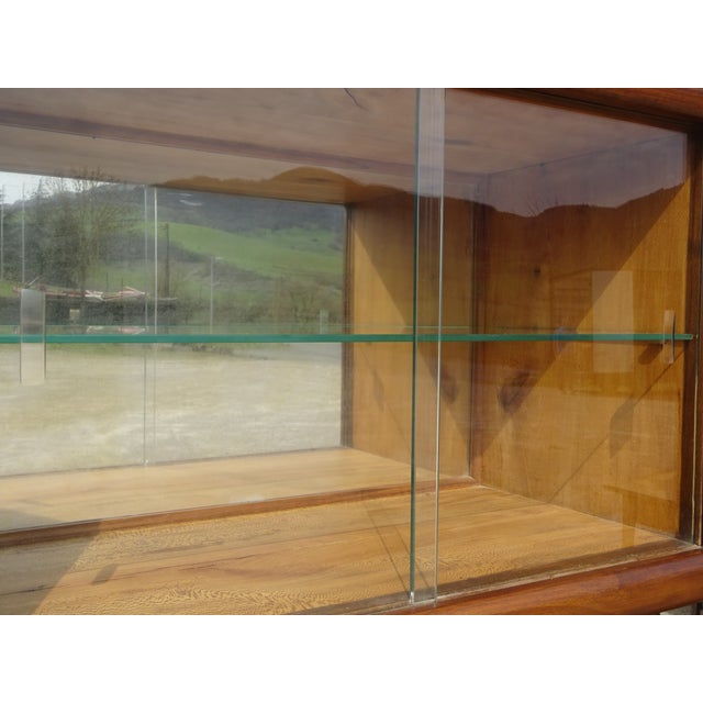 Large Mid-Century Modernn Walnut and Black Marble Cupboard For Sale - Image 17 of 18
