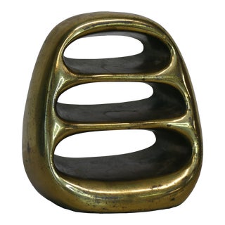 Ben Seibel Modern Brass Ladder Bookend for Jenfred For Sale