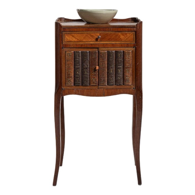 19th Century France Rich Walnut Brown Carved Walnut Side Cabinet For Sale