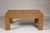 Wood Country Style Parsons Legs Woven Rattan Coffee Table with Wooden Core, Vintage For Sale - Image 7 of 12