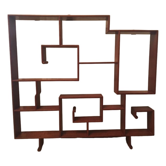 Mid-Century Rosewood Wall Hanging Etagere For Sale