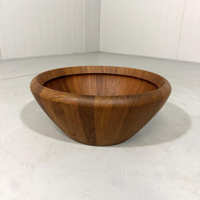 Large Teak Bowl by Richard Nissen, Denmark, 1960s For Sale - Image 11 of 11