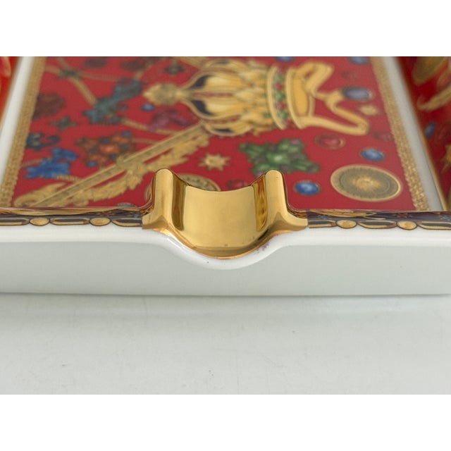 Modern Barocco Holiday Christmas Limited Edition Ashtray by Versace for Rosenthal, 2020 For Sale - Image 3 of 9