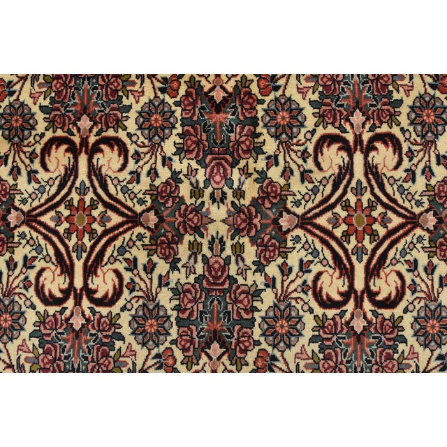 Bidjar Rug 6’11” X 10’1” Ivory Wool Vintage Traditional Hand-Knotted Carpet For Sale - Image 9 of 15