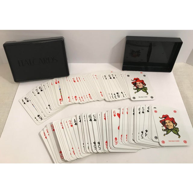 Italian Double Playing Card Set With Box Chairish