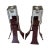 Postmodern 1980s Scandinavian Brutalist–Postmodern Iron & Ice Glass Candle Holders For Sale - Image 3 of 7