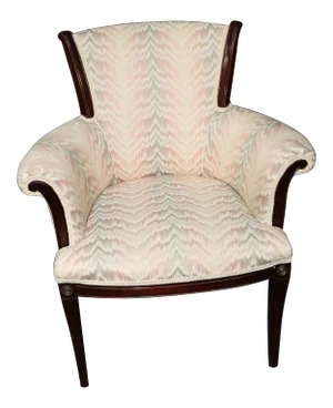 Hepplewhite Style Mahogany Lounge Chair