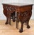 Antique Renaissance Revival Heavily Carved Library Table w/ 3 Nesting Cocktail Tables, c.1960's - Pairs Nicely with Many...