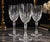 Art Deco Vintage Gorham Regalta Cut Diamond, Faceted Stem Crystal Goblets, Set of 6 For Sale - Image 3 of 10