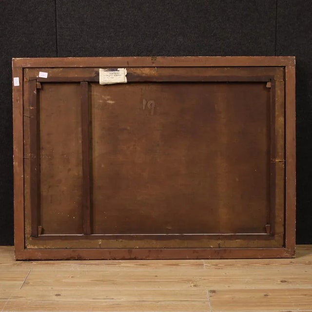 Italian Artist, Bucolic Landscape with Ruins, 1680, Oil on Canvas, Framed For Sale - Image 13 of 15