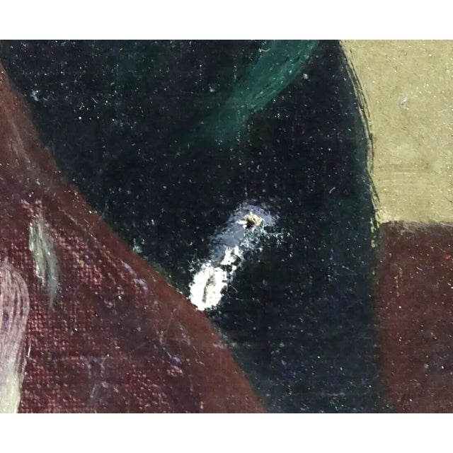 Realism Antique Grand Tour, After Schussele of King Solomon and the Iron Worker, Framed Oil Painting For Sale - Image 3 of 7