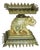 Chic and Stylish Painted Tole Elephant Side Table With Hand Painted Paisley Decoration For Sale