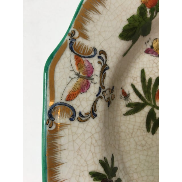 Fruit & Butterfly Pattern Decorative Plate by United Wilson For Sale - Image 11 of 13