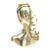 Vintage Signed Karl Schmidt Brass and Hammered Alpaca Silver Sculpture, Austria, 1980's For Sale