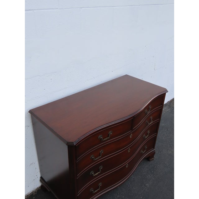 Kindel Serpentine Mahogany Low Dresser Bathroom Vanity 6912 For Sale - Image 13 of 18