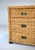 1950s Vintage Coastal Braided Woven Rattan Chest of Drawers With Walnut Bun Feet For Sale In Philadelphia - Image 6 of 12