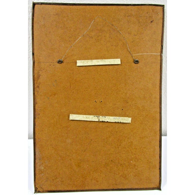 Copper 1950s High Relief Copper Repousse Wall Art of Woman With Basket by R. Mungal Trinidad For Sale - Image 8 of 8