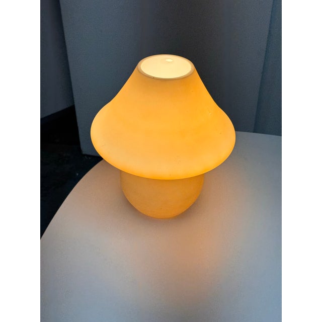 Italian Glass Mushroom Lamp, 1970's For Sale - Image 3 of 12