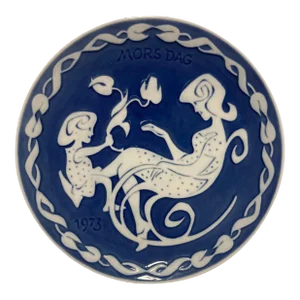 Royal Copenhagen Blue & White Mother's Day 1973 Decorative Plate