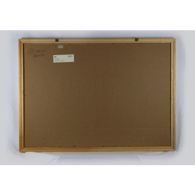 La Maja is an original Contemporary artwork realized in 1973 by the italian artist Leo Guida (1992 - 2017) Original black...