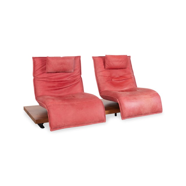 Free Motion Epos 2 Leather Two-Seater Red Electric Function Sofa from Koinor For Sale - Image 4 of 18