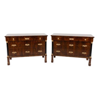 Pair of Large Italian Chests of Drawers, circa 1820 For Sale