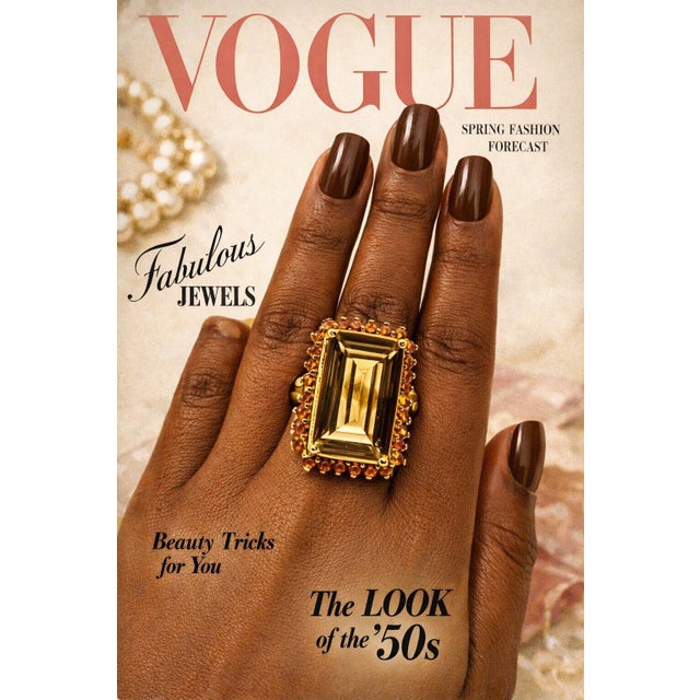 Bochic “Capri” Vintage Citrine & Lemon Quartz — 18K Gold & Silver, Circa 1990 For Sale - Image 10 of 12