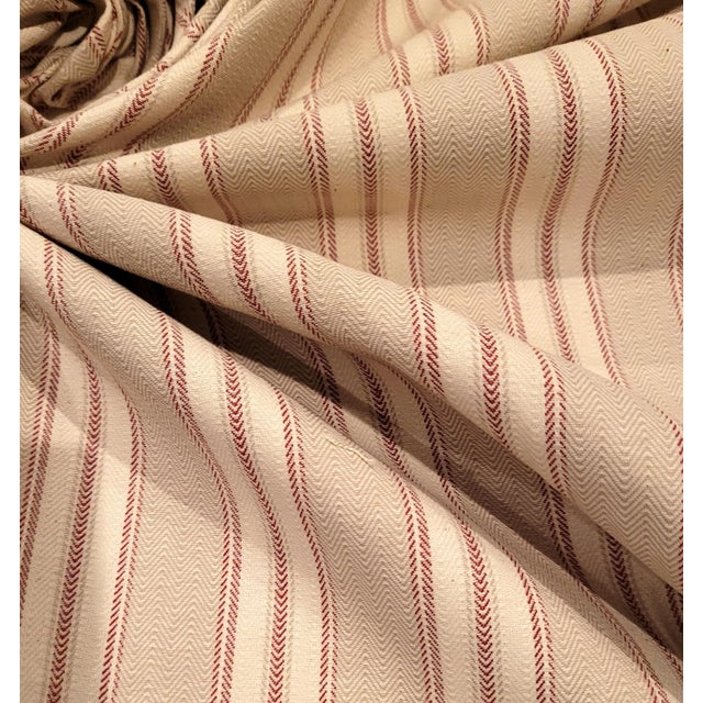 Ralph Lauren "Armagnac" Reversible Linen Blend Ticking Stripe- 5 Yards For Sale - Image 10 of 10