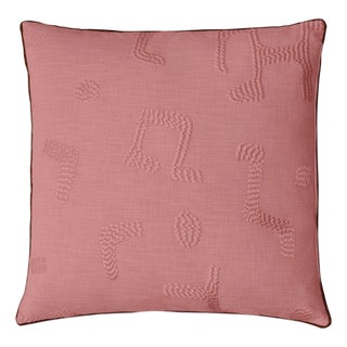 Clay Raphia Cushion by Ceraudo For Sale