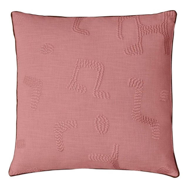 Clay Raphia Cushion by Ceraudo For Sale