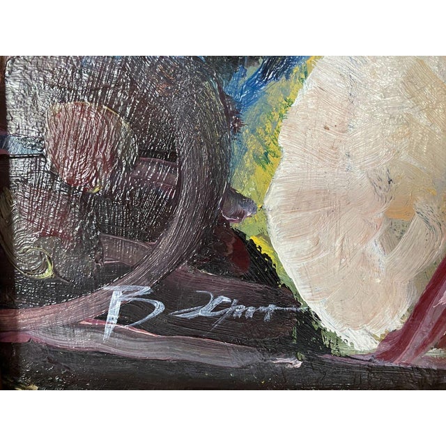 1980s Oil Painting Portrait of a Girl Valentin Dmytrovych Khrushch For Sale - Image 6 of 9